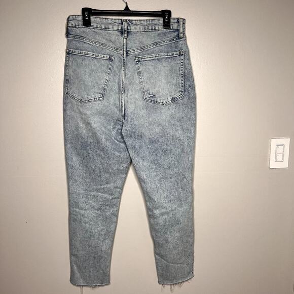 Old Navy O.G. Straight Leg Higher High-Rise Jeans Secret Smooth Pockets Size 12 - Picture 9 of 16